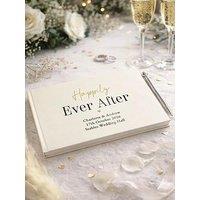 The Personalised Memento Company Personalised Wedding Guest Book & Pen