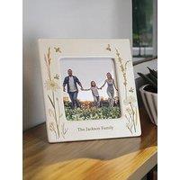 The Personalised Memento Company Personalised Bees & Daisy Ceramic 4X4 Frame