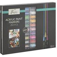 Acrylic Marker Set, 20 Pcs In Fc Window Box