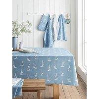 Catherine Lansfield Salcombe Boats Table Cloth 137X229