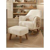 Mamas & Papas Penrose Nursing Chair & Stool - Off White