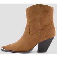 The Very Collection Western Ankle Boot - Tan