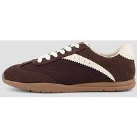 The Very Collection Zigzag Detail Trainers - Brown