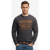 Superdry Retro Outdoor Relaxed Sweatshirt - Black