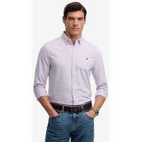 Superdry Preppy Oxford Long Sleeve Shirt - Purple