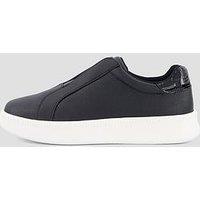 The Very Collection Extra Wide Fit Laceless Trainer - Black