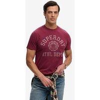 Superdry Vintage Prep Relaxed T-Shirt - Dark Red
