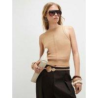 River Island Clean Vest Top - Brown