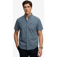 Superdry Preppy Poplin Short Sleeve Shirt - Navy