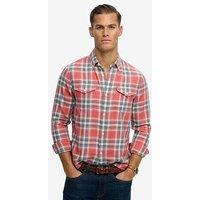 Superdry Merchant Lite Check Shirt - Orange