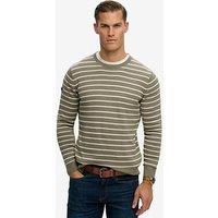 Superdry Superdry The Merchant Store Breton Knitted Jumper - Light Green