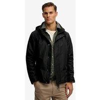 Superdry Hooded Shell Jacket - Black