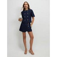 River Island Denim Co-Ord Skort Cornetto - Blue