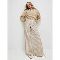 River Island Steve Stripe Super Wide - Beige