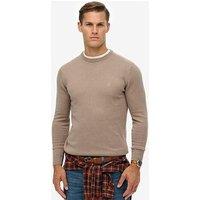 Superdry Essentials Cotton Knitted Jumper - Brown