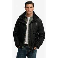Superdry Hooded Mountain Windbreaker Jacket - Black