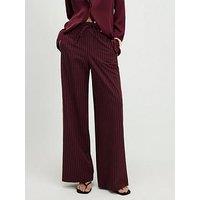 River Island Crochet Side Stripe Jogger - Red