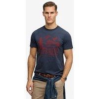 Superdry Retro Outdoor Relaxed T-Shirt - Navy