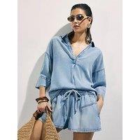 River Island Jupiter Denim Tunic - Blue