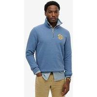 Superdry Superdry Neon Half Zip Sweatshirt - Light Blue