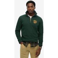 Superdry Superdry Neon Half Zip Sweatshirt - Dark Green