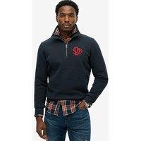 Superdry Superdry Sd&Co Neon Half Zip Sweatshirt - Navy
