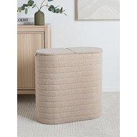 The Very Collection Ribbed Laundry Sorter - Mink