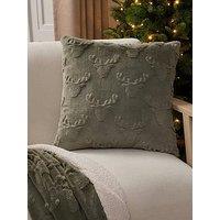 The Very Collection Stag Faux Fur Cushion
