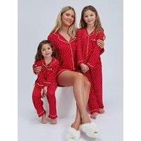 Boux Avenue Girls Heart Modal Pyjamas - Red Mix