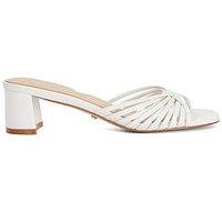 Dune London Maggies Ankle Cuff Detail Heeled Sandals - White