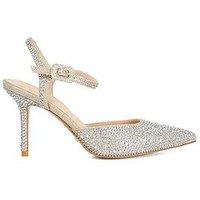 Dune London Confident Two Part Ghillie Lace Court Shoe - Gold