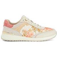 Dune London Esmara Lace Up Trainer - Pink