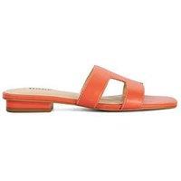 Dune London Loupe Smart Slider Sandals - Orange