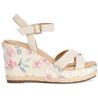 Dune London Kalmiah Wedge Sandal - Natural