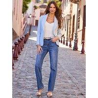 Sosandar Luxe Houndstooth Print Blazer - Blue