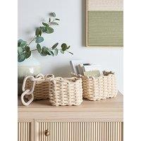 The Very Collection Set Of 3 Chunky Hand Rope Storage