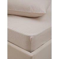 The Very Collection Brushed Cotton 28 Cm Fitted Sheet