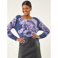 Roman Marble Print Knit Jumper