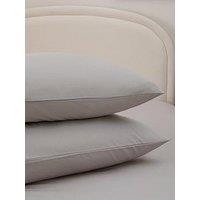 The Very Collection Pure Cotton 2 Pack Standard Pillowcase