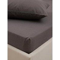 The Very Collection Pure Cotton 28Cm Fitted Sheet