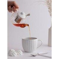 Price & Kensington Luxe Glass Teapot 500Ml White