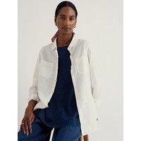 Seasalt Cornwall Hazel Branch Shirt Chalk