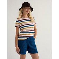 Seasalt Cornwall Sailor T-Shirt Quad Scallion Rosehip - Multi