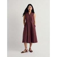Seasalt Cornwall Sleeveless Carved Wood Dress - Cacao