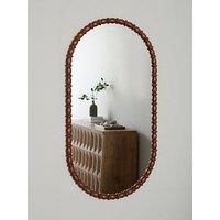The Very Collection Oval Bobbin Edge Mirror 66X122Cm