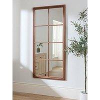The Very Collection Natural Window Pane Mirror 75X155Cm