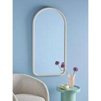 The Very Collection White Textured Wall Mirror 60X120Cm