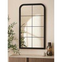 Michelle Keegan Home Window Pane Soft Edge Wood Mirror 65X112Cm
