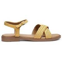 Hotter Saskia Woven Ankle Strap & Sandals - Primrose
