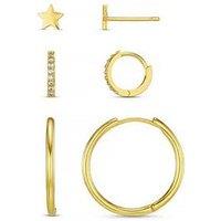 Orelia Star & Mixed Hoop Stacking Set